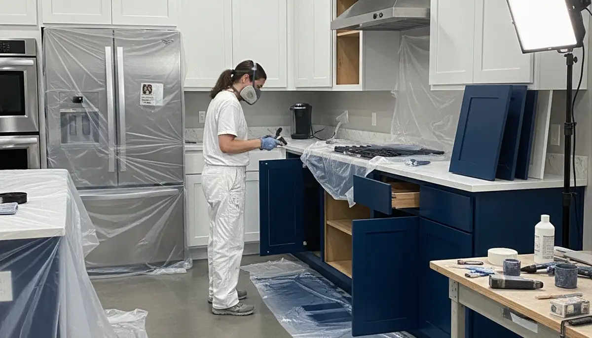 Cabinet painting service in St Petersburg, FL for durable, humidity-resistant kitchen finishes