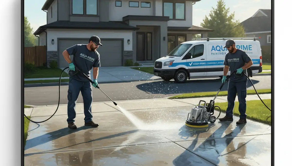 Concrete pressure cleaning service for driveways and patios in St Petersburg, FL