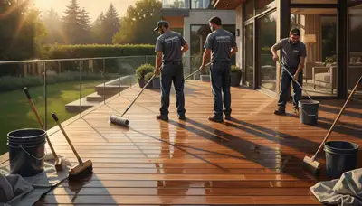 Professional deck sealing service in St Petersburg, FL to protect wood from sun, humidity, and salt air