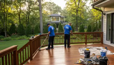 Professional deck staining in St Petersburg, FL for wood protection and lasting curb appeal