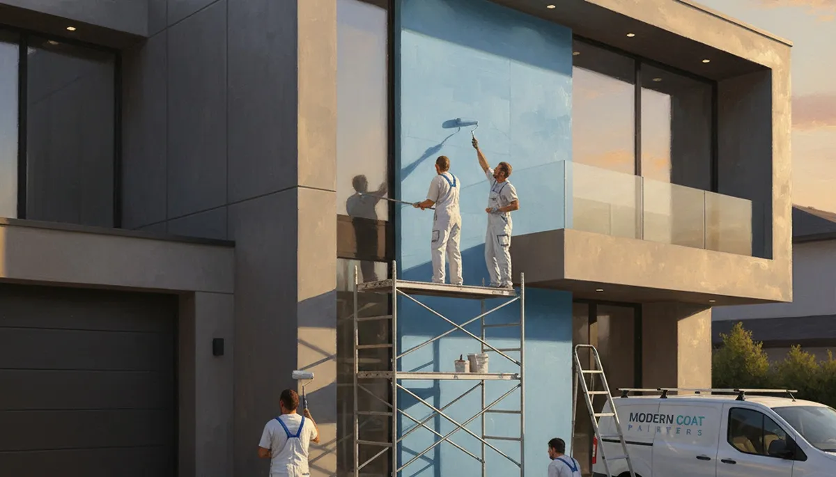 Exterior house painting in St Petersburg, FL by St Petersburg Paint Pros with coastal coating application