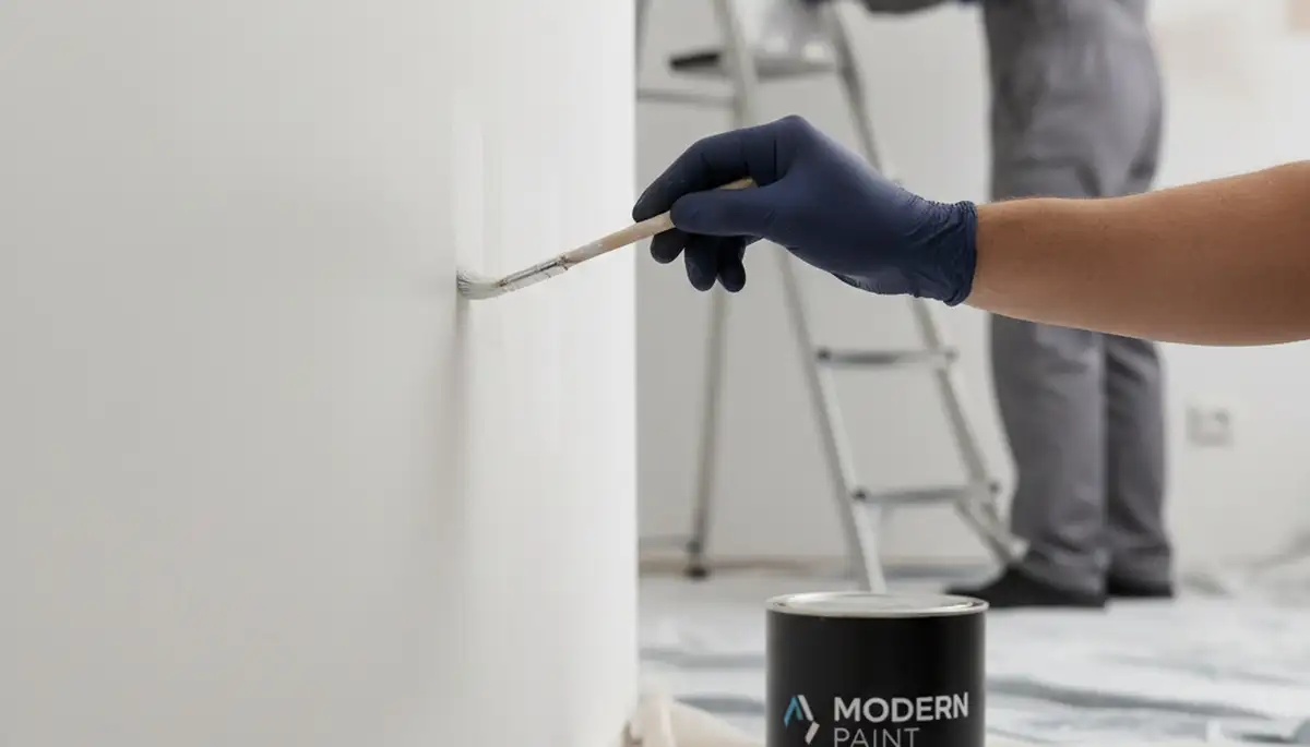 St Petersburg, FL painters repairing sun-faded exterior paint touch-ups on a home