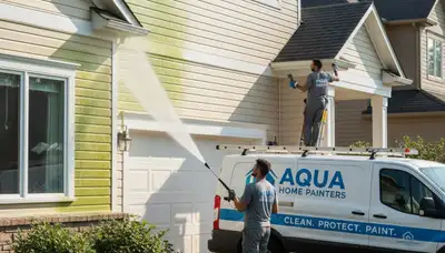 Vinyl siding pressure cleaning in St Petersburg, FL removes salt, mildew, and coastal grime