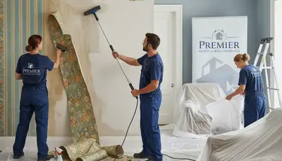 Professional wallpaper removal in St. Petersburg, FL for smooth wall prep by St Petersburg Paint Pros