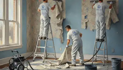 Professional wallpaper removal in St. Petersburg, FL for smooth, paint-ready walls