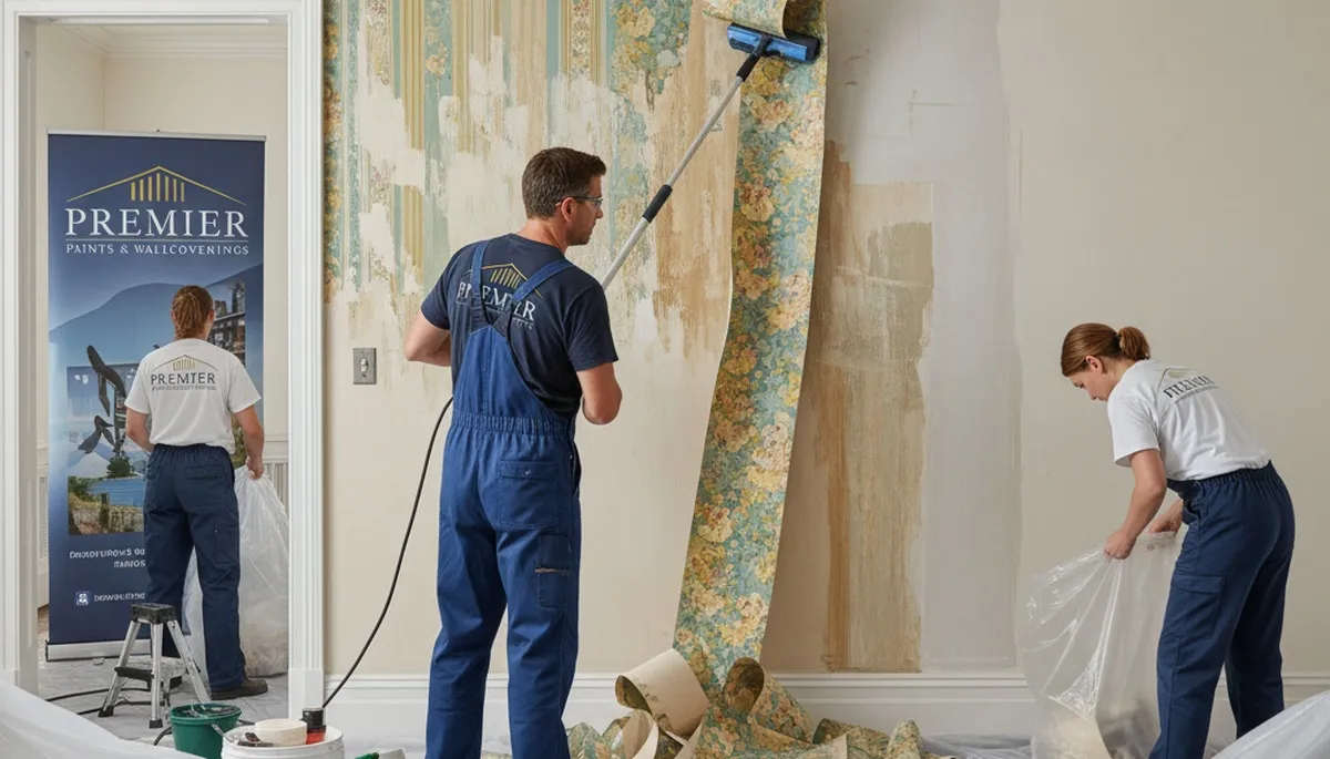 Professional wallpaper removal in St. Petersburg, FL by St Petersburg Paint Pros